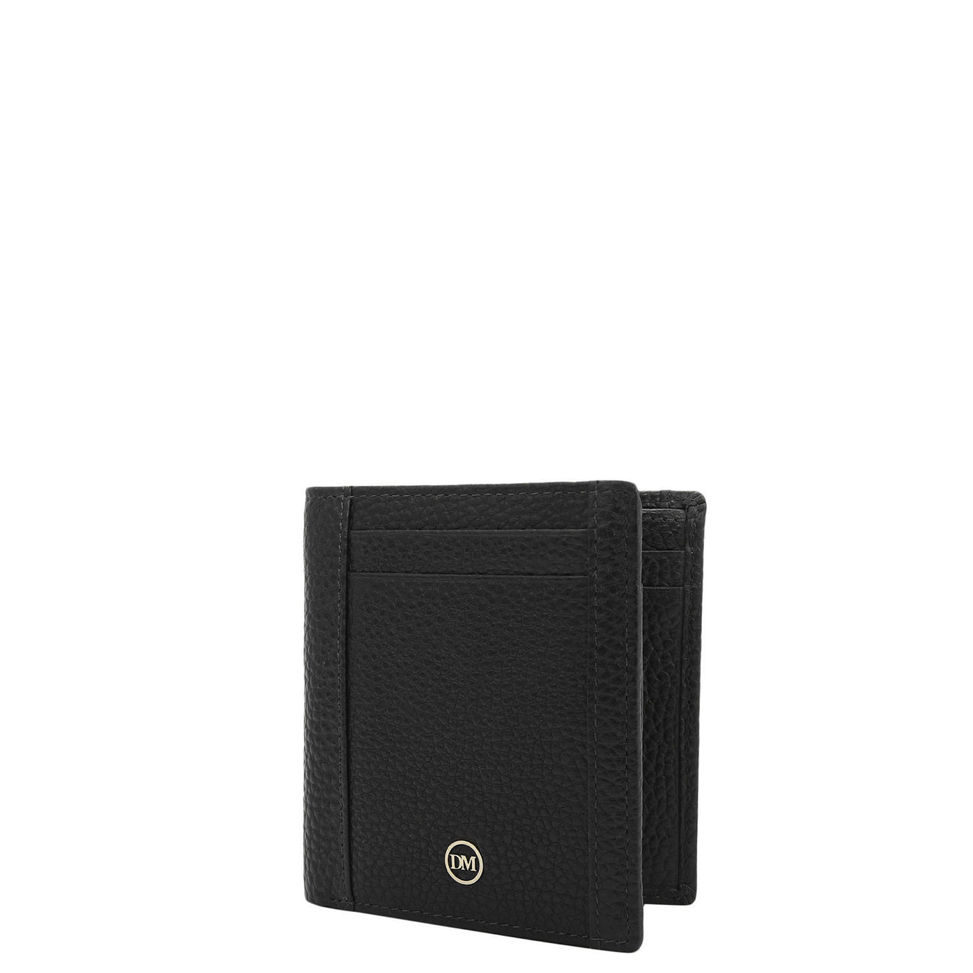 Black Bifold Leather Mens Wallet