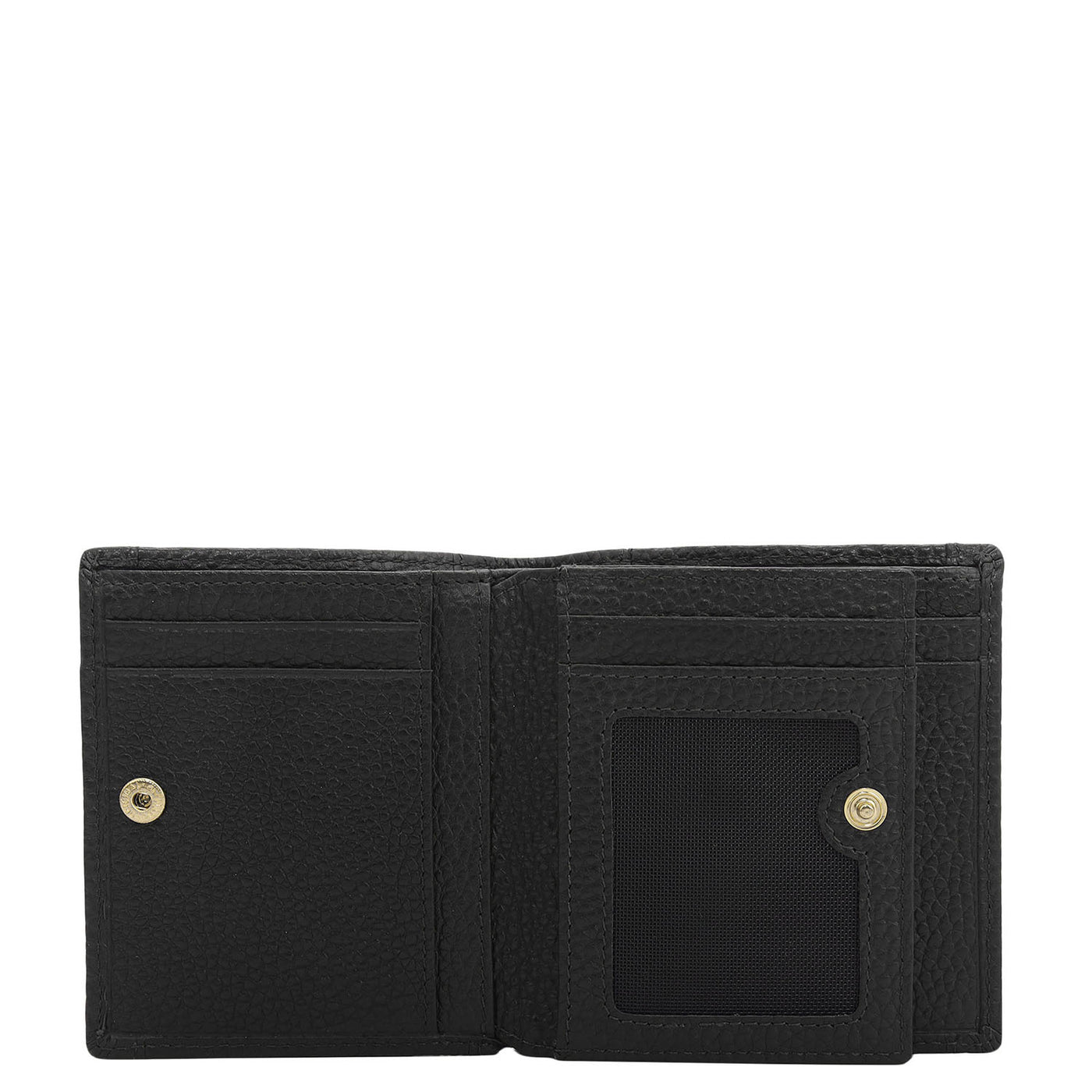 Black Bifold Leather Mens Wallet