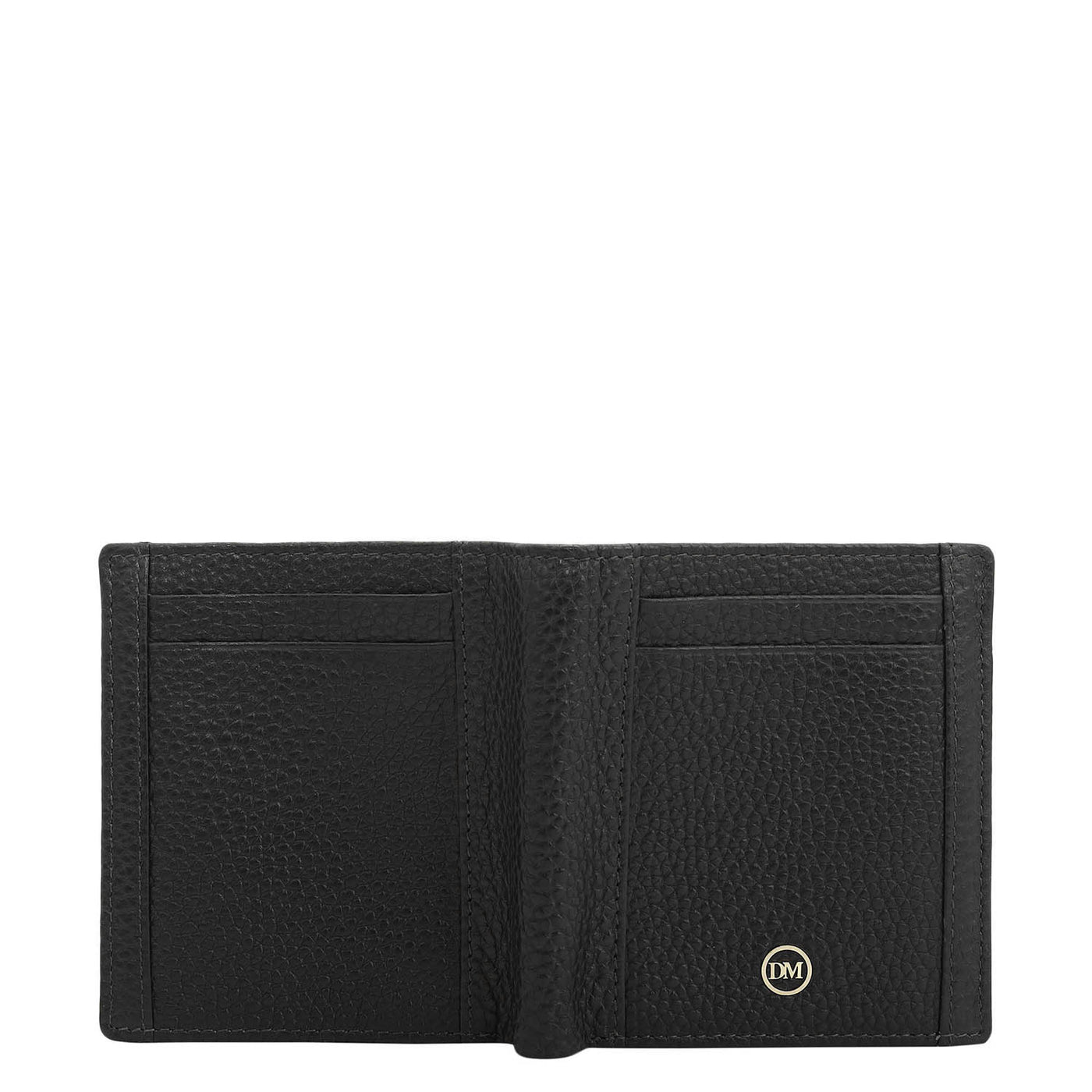 Black Bifold Leather Mens Wallet