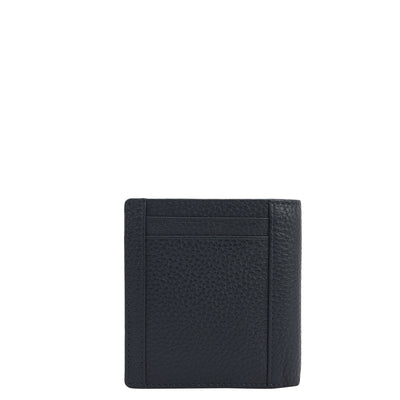 Navy Bifold Leather Mens Wallet