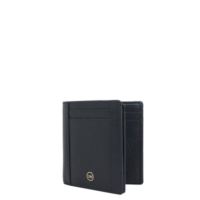 Navy Bifold Leather Mens Wallet