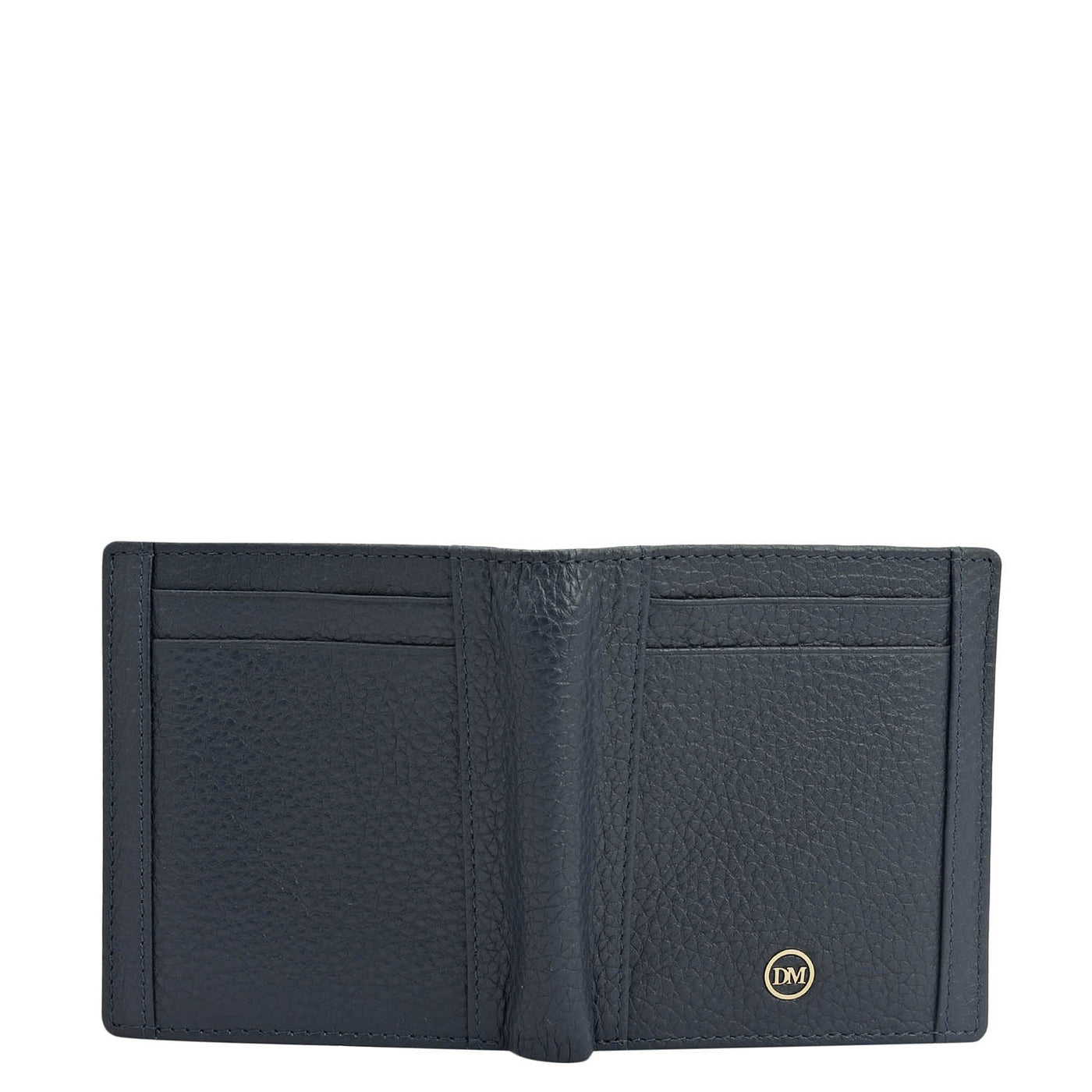 Navy Bifold Leather Mens Wallet