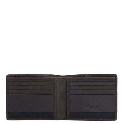 Brown Bifold Leather Mens Wallet