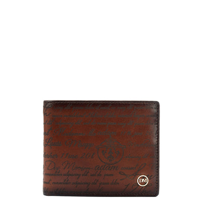 Cognac Bifold Leather Mens Wallet