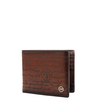 Cognac Bifold Leather Mens Wallet