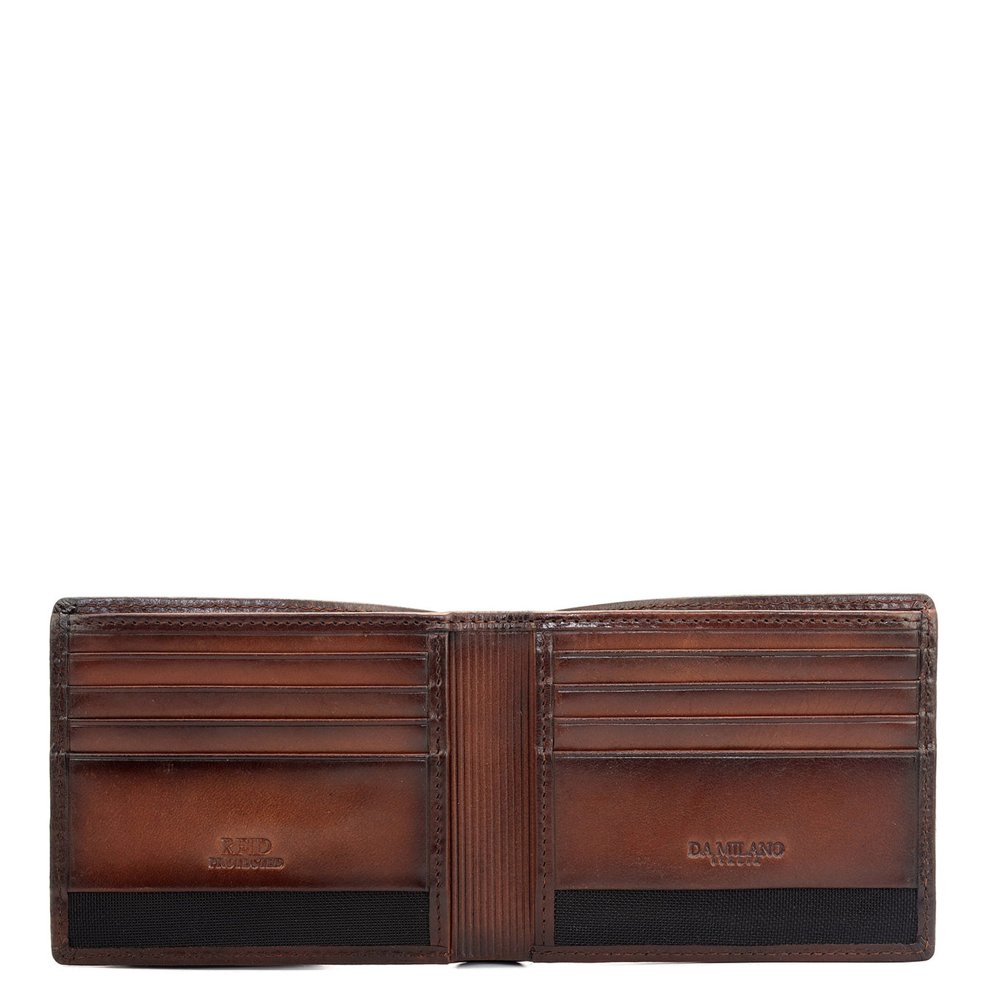 Cognac Bifold Leather Mens Wallet