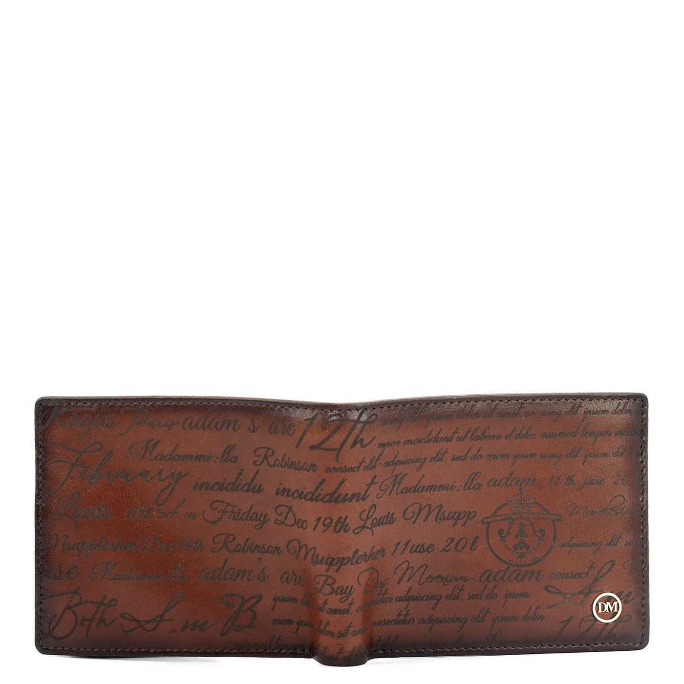 Cognac Bifold Leather Mens Wallet