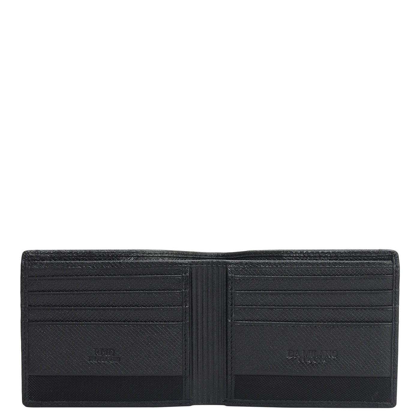 Black Bifold Leather Mens Wallet