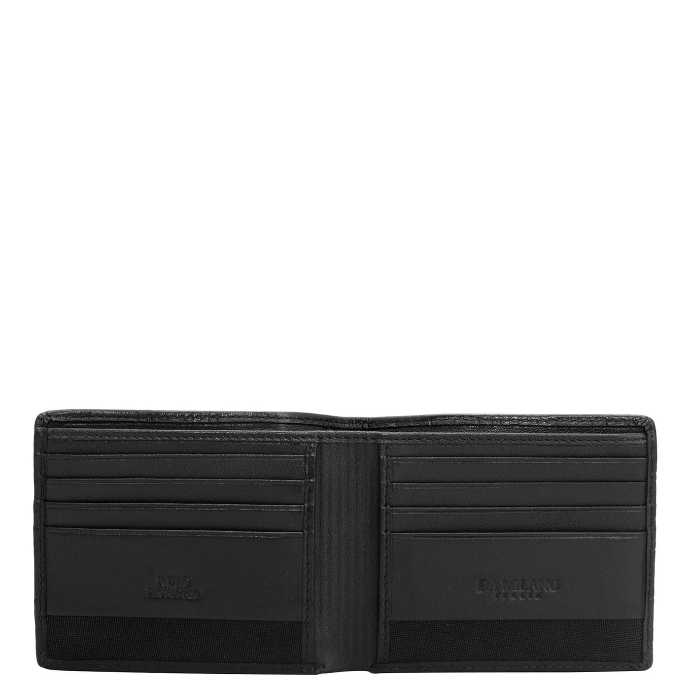 Black Bifold Leather Mens Wallet