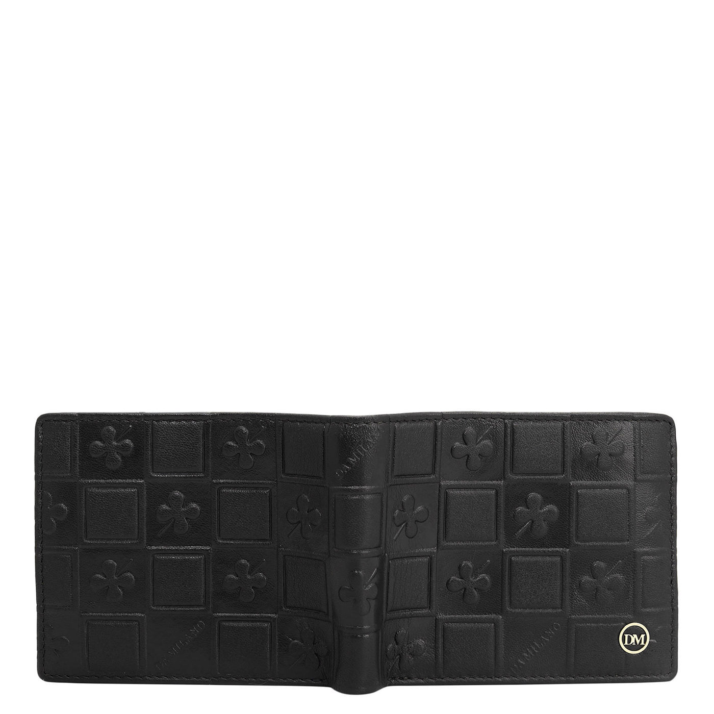 Black Bifold Leather Mens Wallet