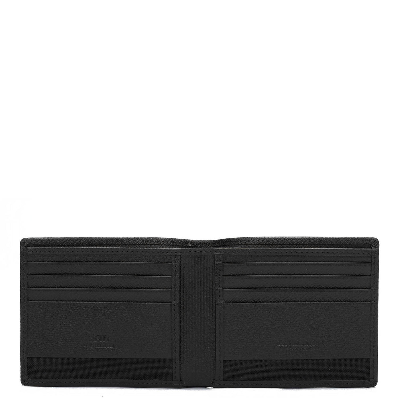 Croco Leather Mens Wallet - Black