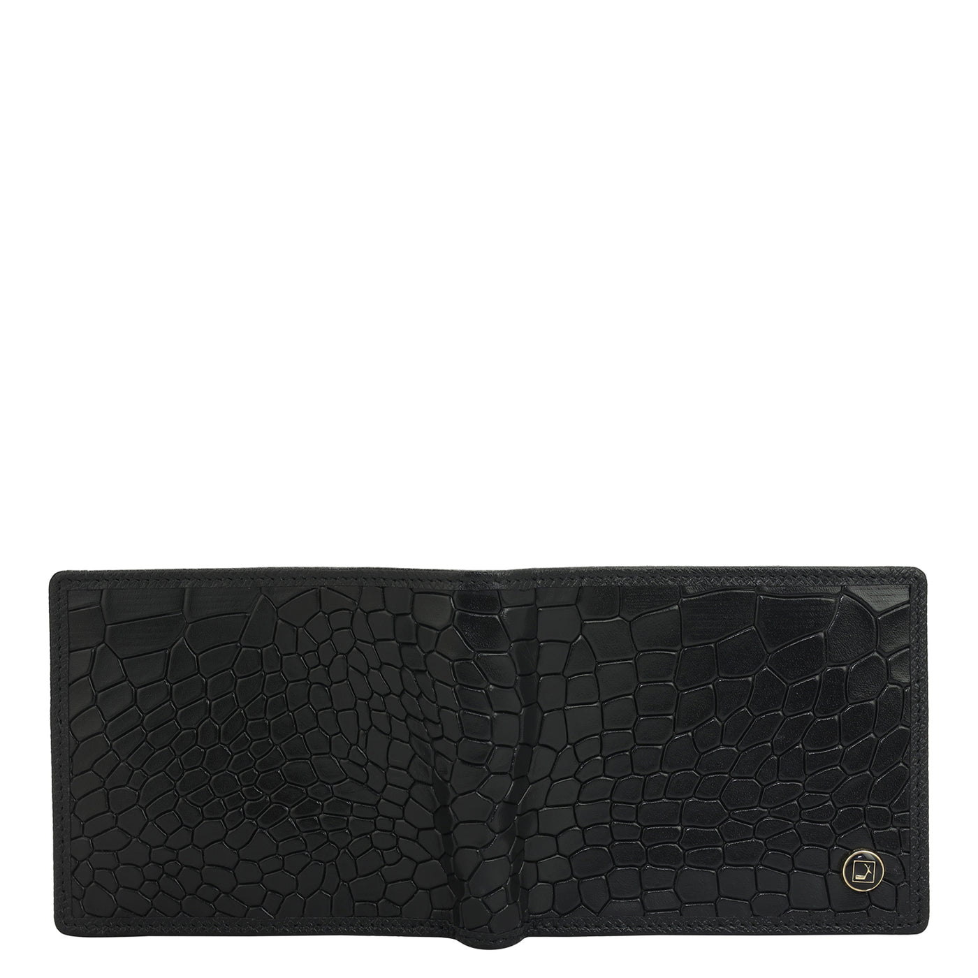 Black Bifold Leather Mens Wallet