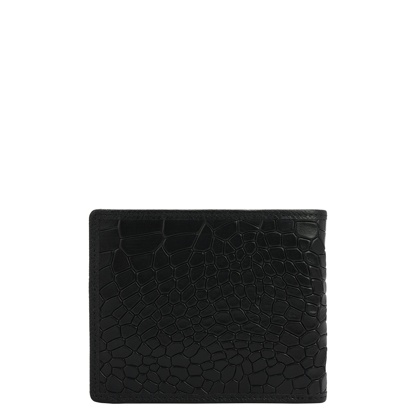 Black Bifold Leather Mens Wallet