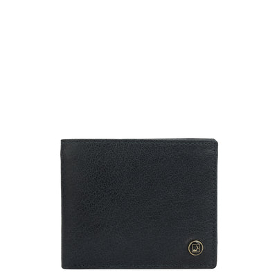 Navy Bifold Leather Mens Wallet