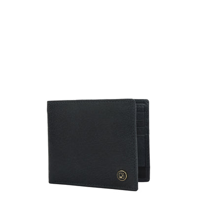 Navy Bifold Leather Mens Wallet