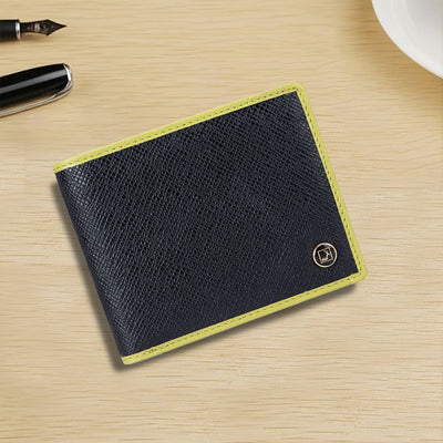 Black Bifold Leather Mens Wallet