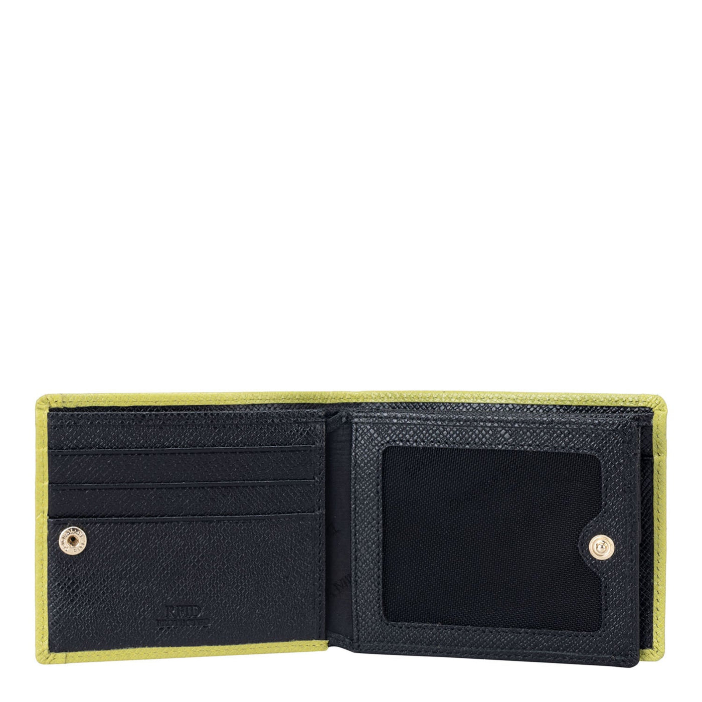 Black Bifold Leather Mens Wallet