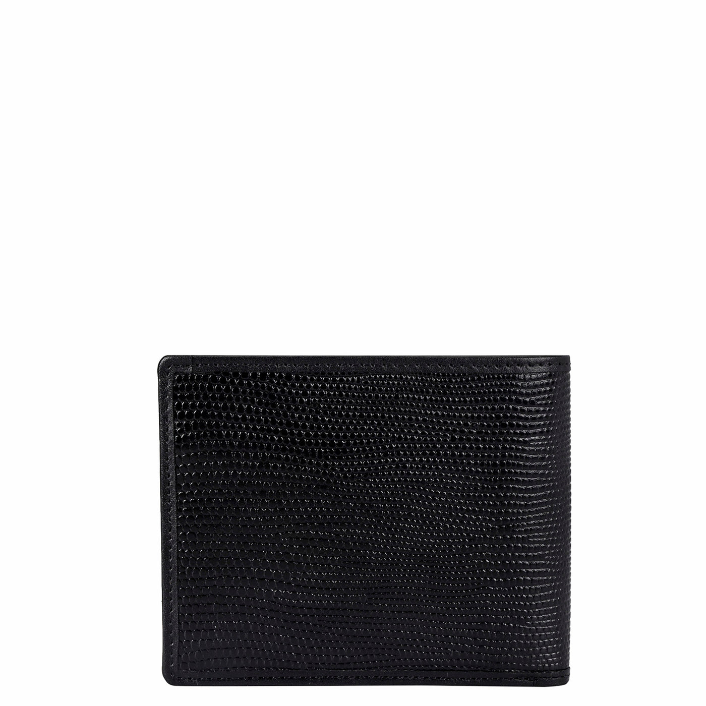 Fish Leather Mens Wallet - Black