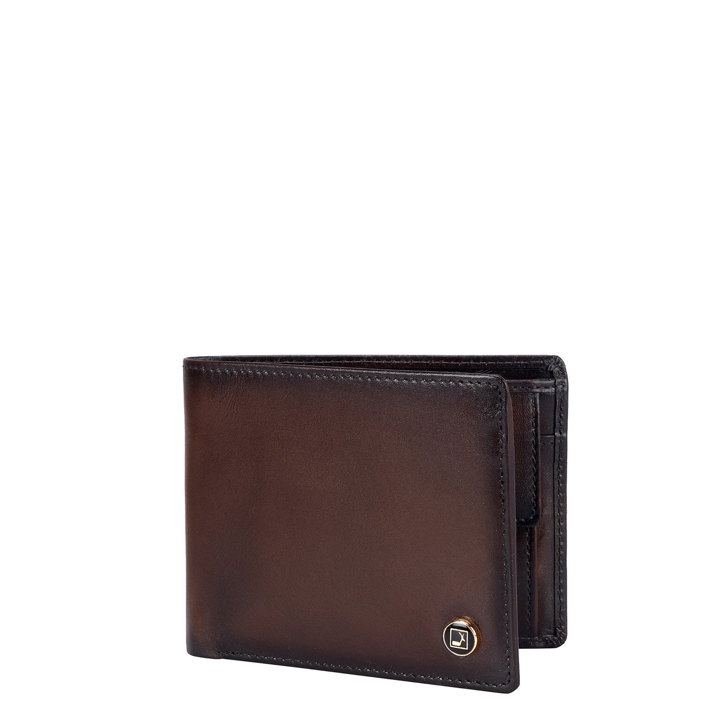 Plain Leather Mens Wallet - Brown