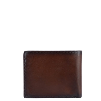 Plain Leather Mens Wallet - Brown