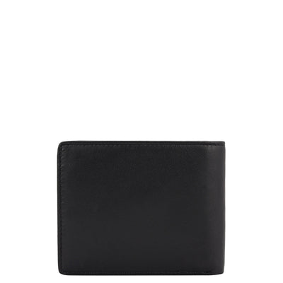 Black Bifold Leather Mens Wallet