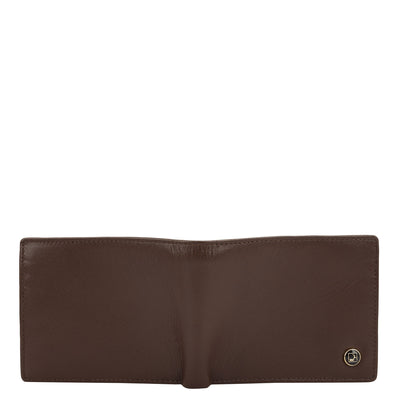 Brown Bifold Leather Mens Wallet