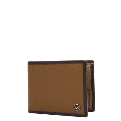 Tan Bifold Leather Mens Wallet