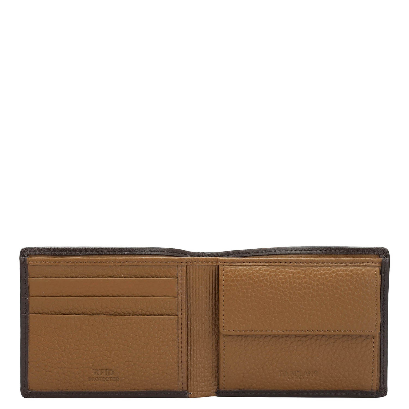 Tan Bifold Leather Mens Wallet