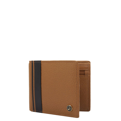 Cognac Bifold Leather Mens Wallet