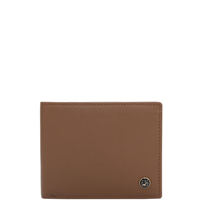 Cognac Bifold Leather Mens Wallet