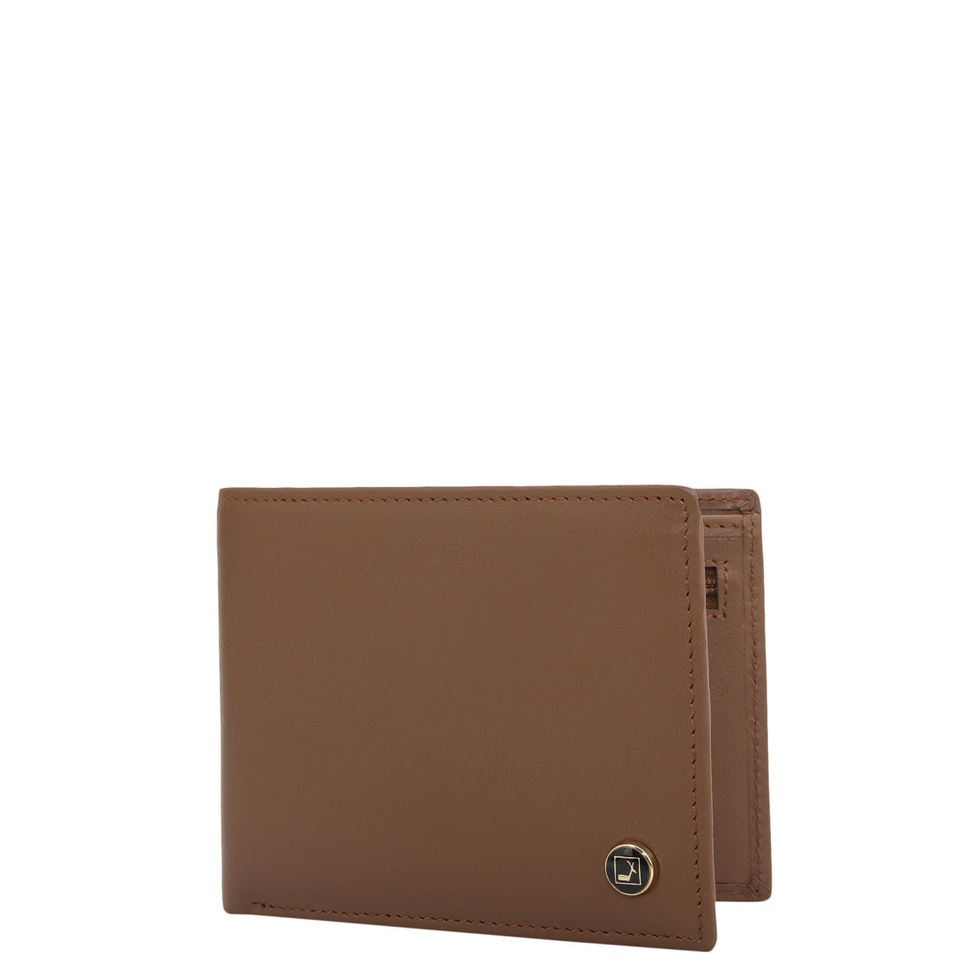 Cognac Bifold Leather Mens Wallet