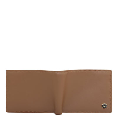 Cognac Bifold Leather Mens Wallet