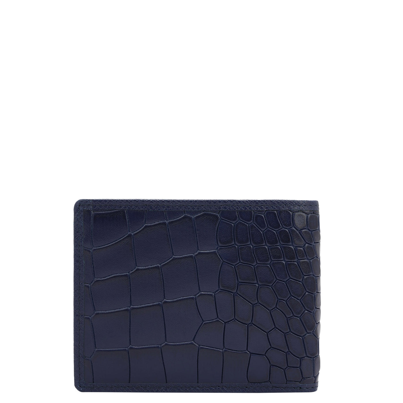 Ink Blue Bifold Leather Mens Wallet