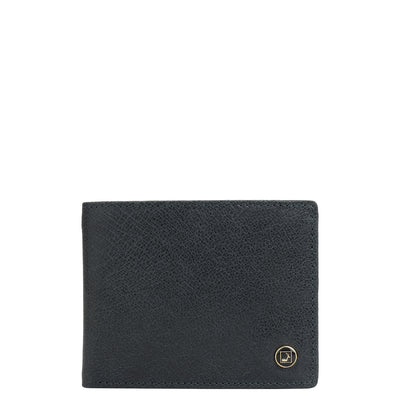 Navy Bifold Leather Mens Wallet