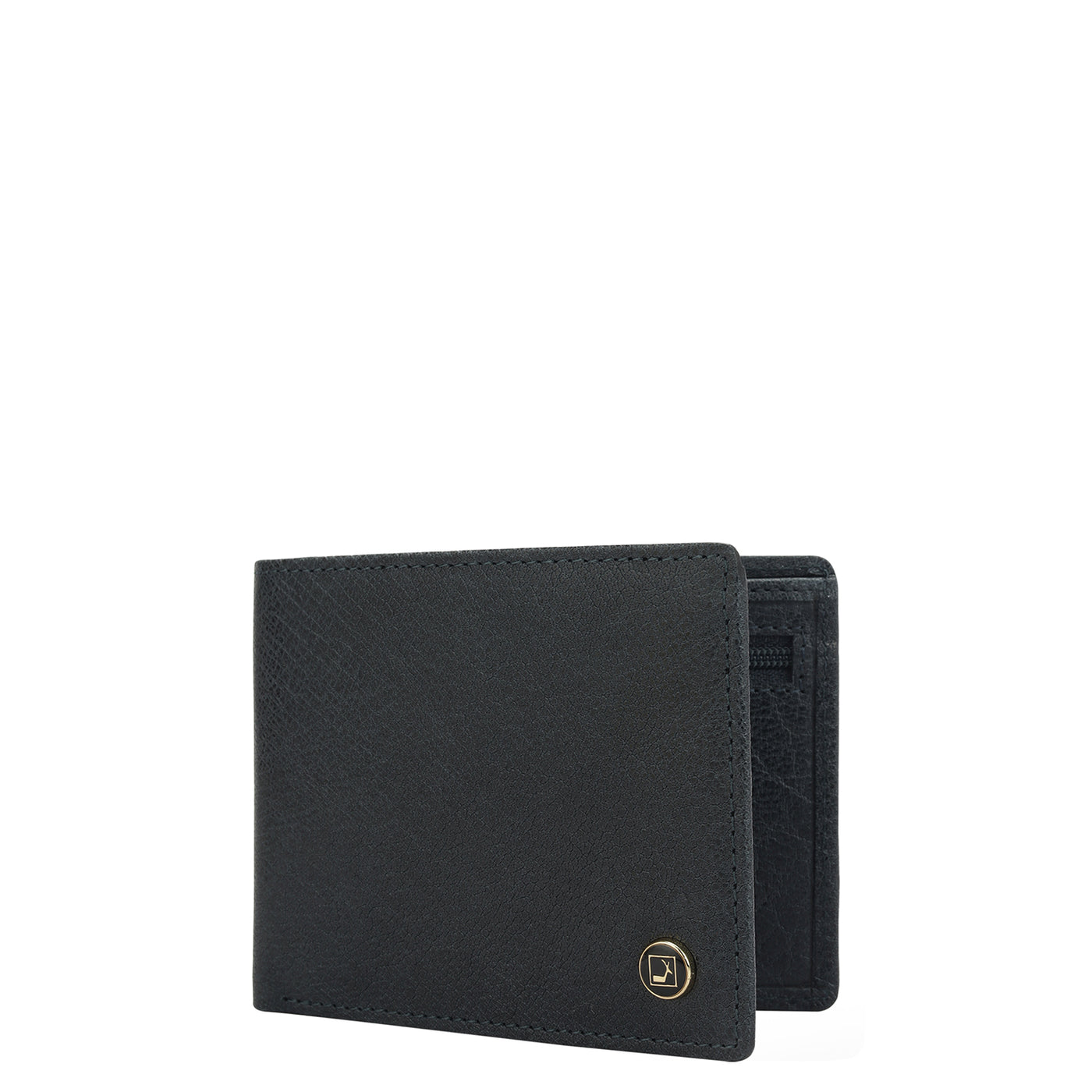 Navy Bifold Leather Mens Wallet