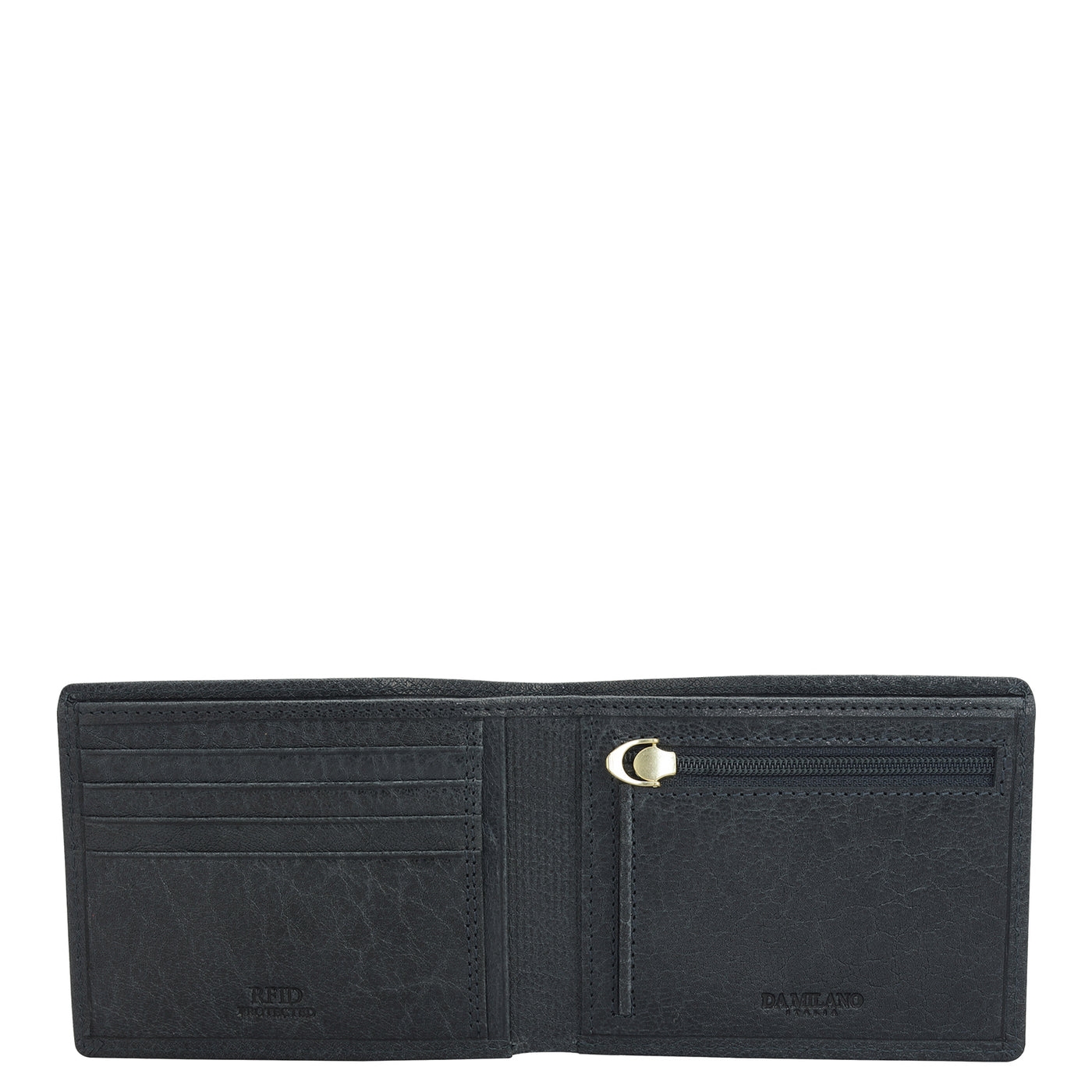 Navy Bifold Leather Mens Wallet