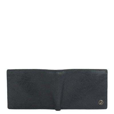 Navy Bifold Leather Mens Wallet