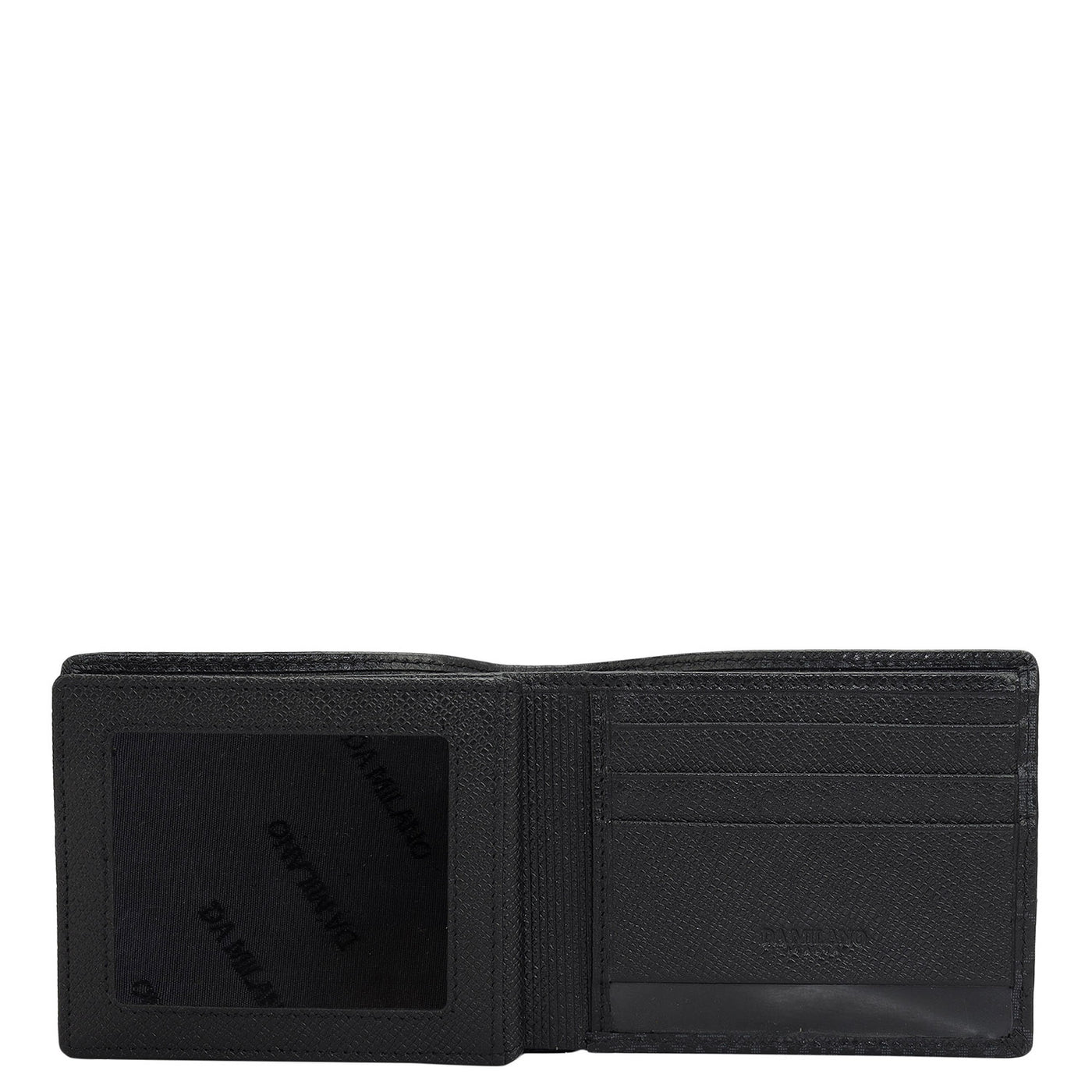 Black Bifold Leather Mens Wallet