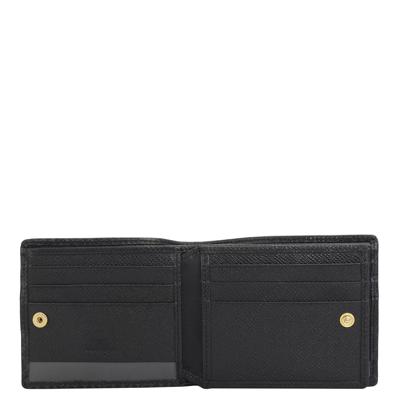 Black Bifold Leather Mens Wallet