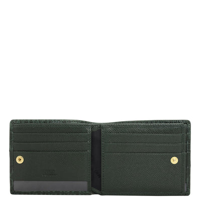 Petrol Green Bifold Leather Mens Wallet