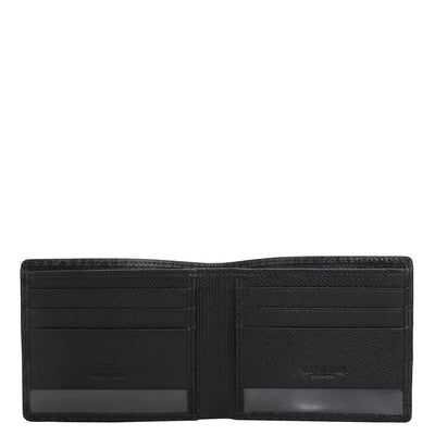 Black Bifold Leather Mens Wallet