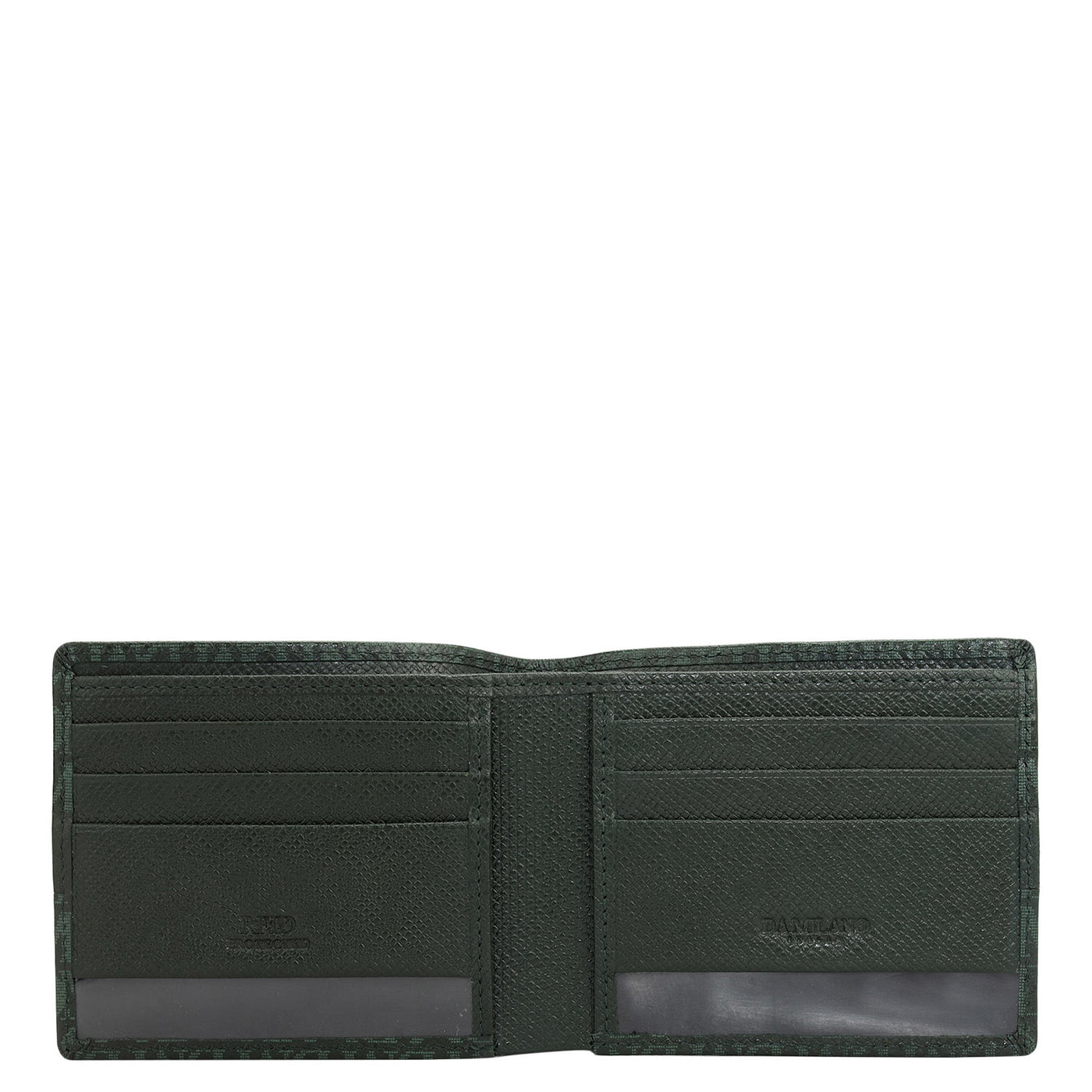 Petrol Green Bifold Leather Mens Wallet