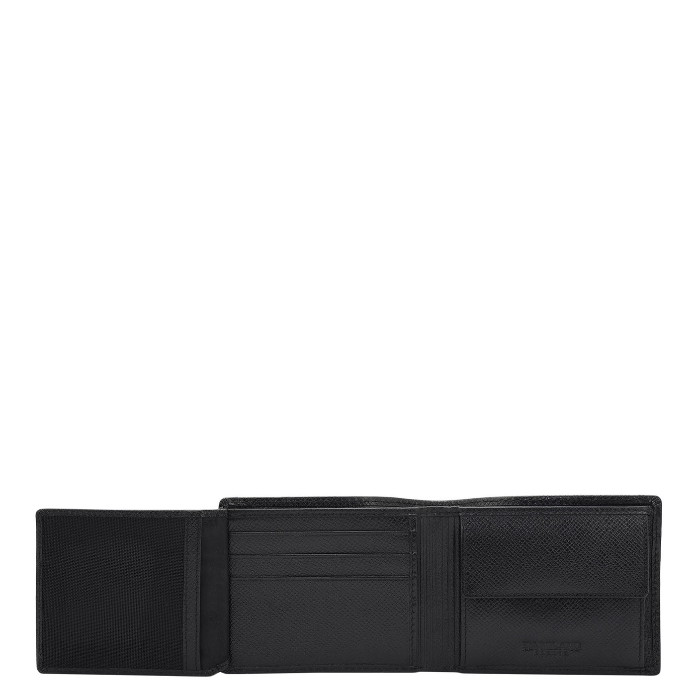 Black Bifold Leather Mens Wallet