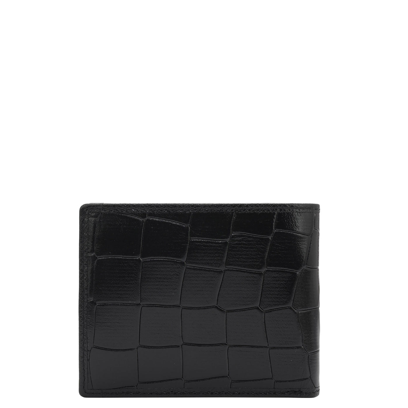 Black Bifold Leather Mens Wallet