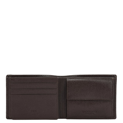 Brown Bifold Leather Mens Wallet