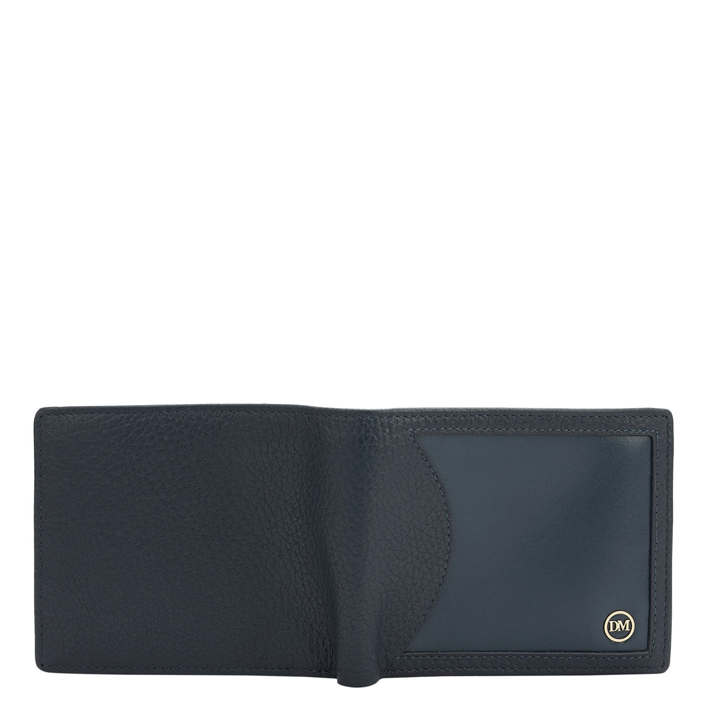 Navy Bifold Leather Mens Wallet