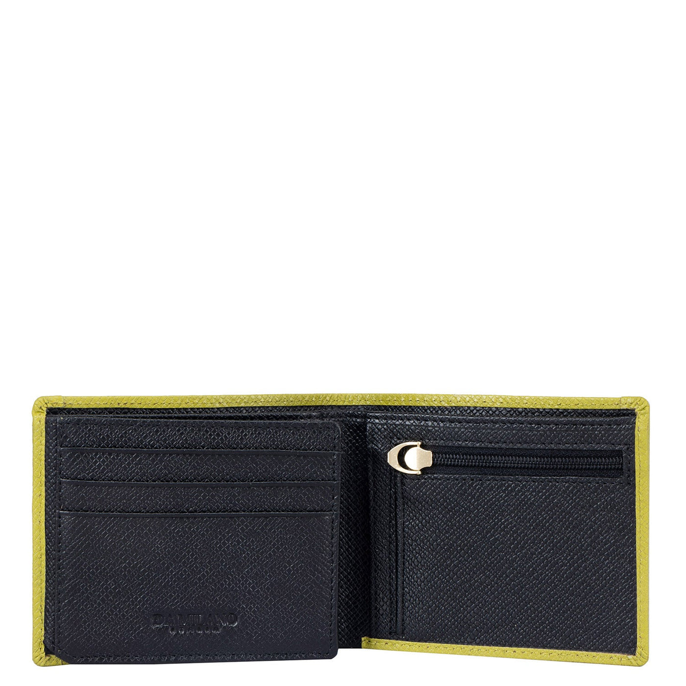 Black Bifold Leather Mens Wallet