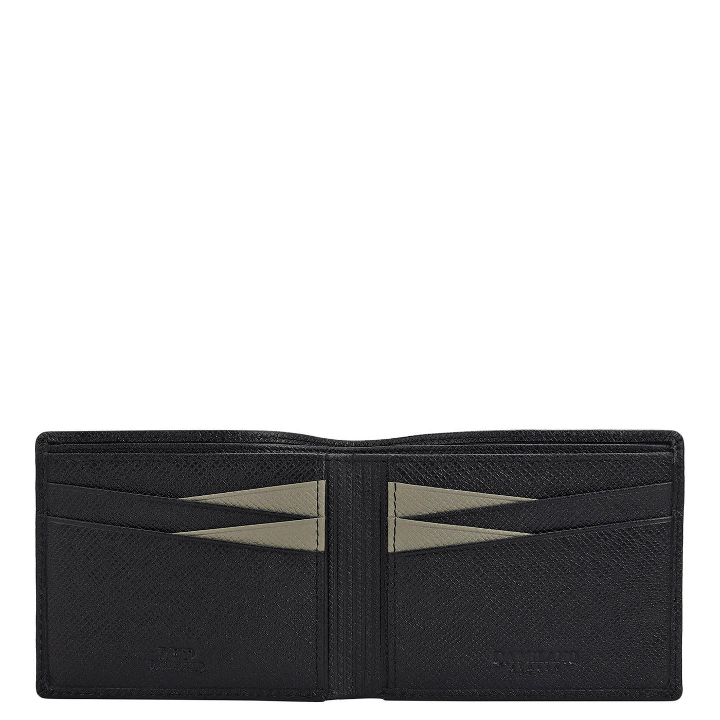 Black Bifold Leather Mens Wallet