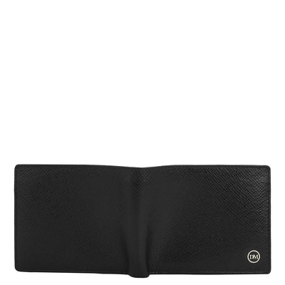 Black Bifold Leather Mens Wallet