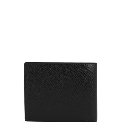 Black Bifold Leather Mens Wallet